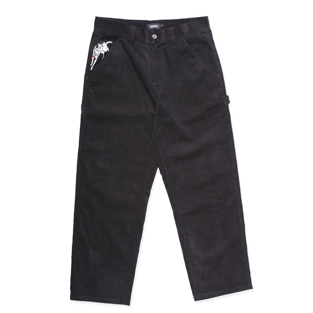 Theories PIANO TRAP Corduroy Carpenter Pant Black – THEORIES OF
