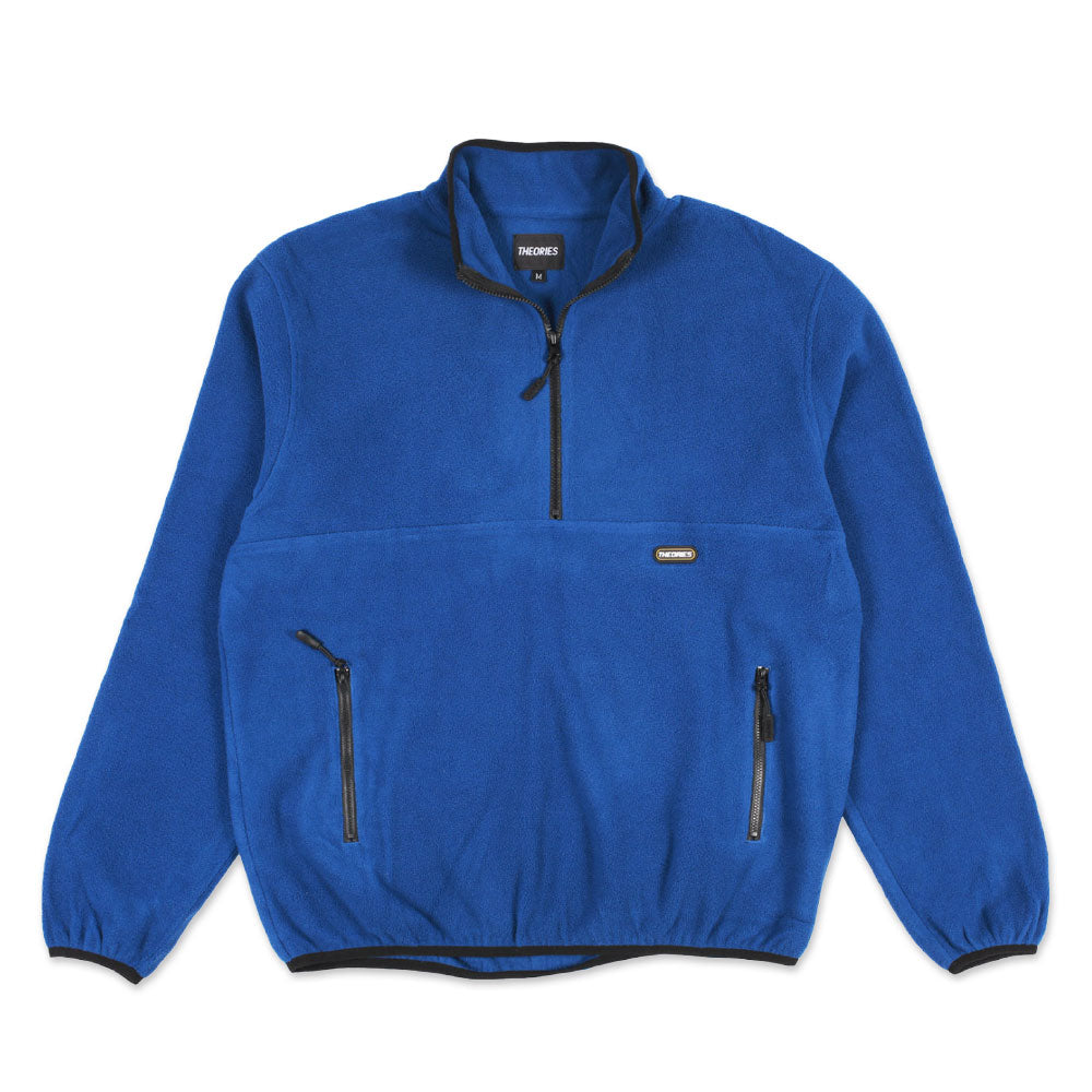 Theories Catskills Lightweight Fleece Half Zip Blue THEORIES OF