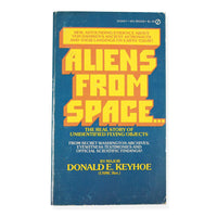 Vintage ALIENS FROM SPACK BOOK By DONALD E KEHOE FRONT