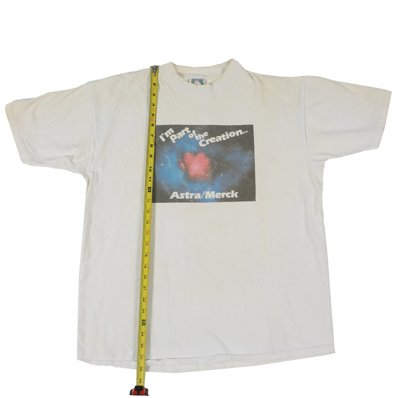 Vintage Astra Merck Creation Tee White LENGTH MEASUREMENT