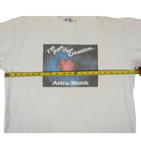 Vintage Astra Merck Creation Tee White WIDTH MEASUREMENT