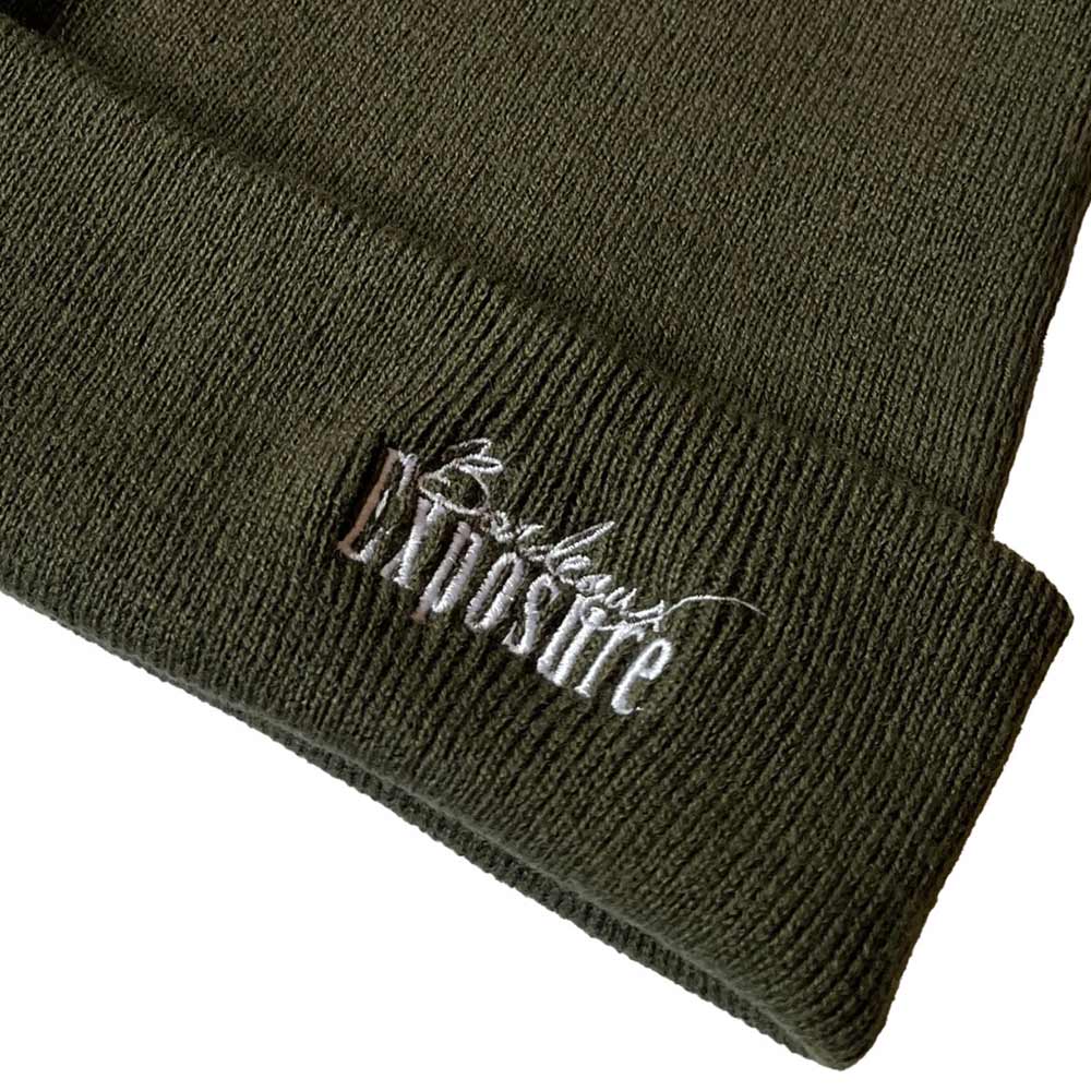 Bordeaux Exposure Beanie Olive DETAIL