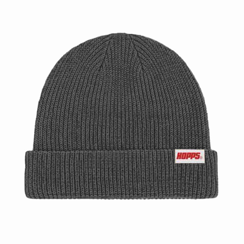 Hopps Skateboards Tag Beanie Charcoal