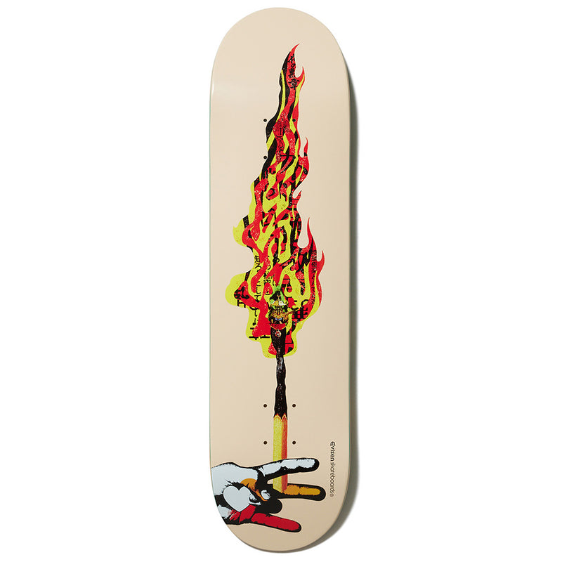 Evisen WYE FIRE Skateboard Deck Front