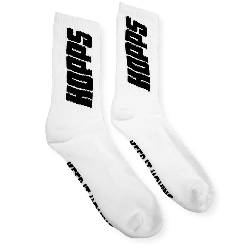 Hopps Skateboards Big Hopps Socks White / Black FRONT