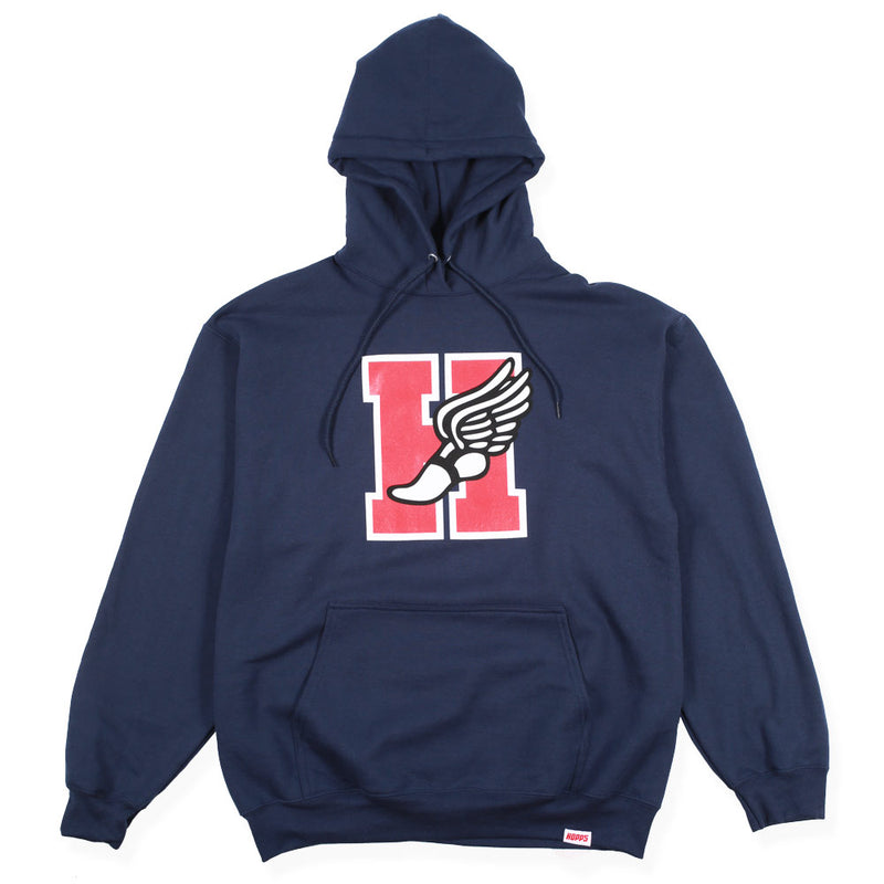 Hopps Skateboards H-WING Pullover Hoodie Navy FRONT