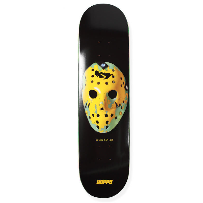 Hopps Skateboards Kevin Taylor Battle Mask Deck Front