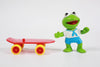 Vintage Baby Kermit Skateboarding Toy 1986