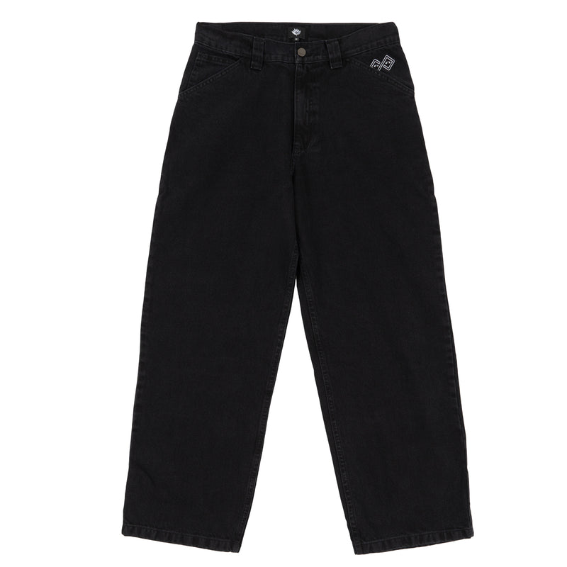 Magenta Skateboards Ledge Denim Pants Black FRONT