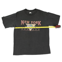 Vintage New York Yacht Tee Black WIDTH MEASUREMENT