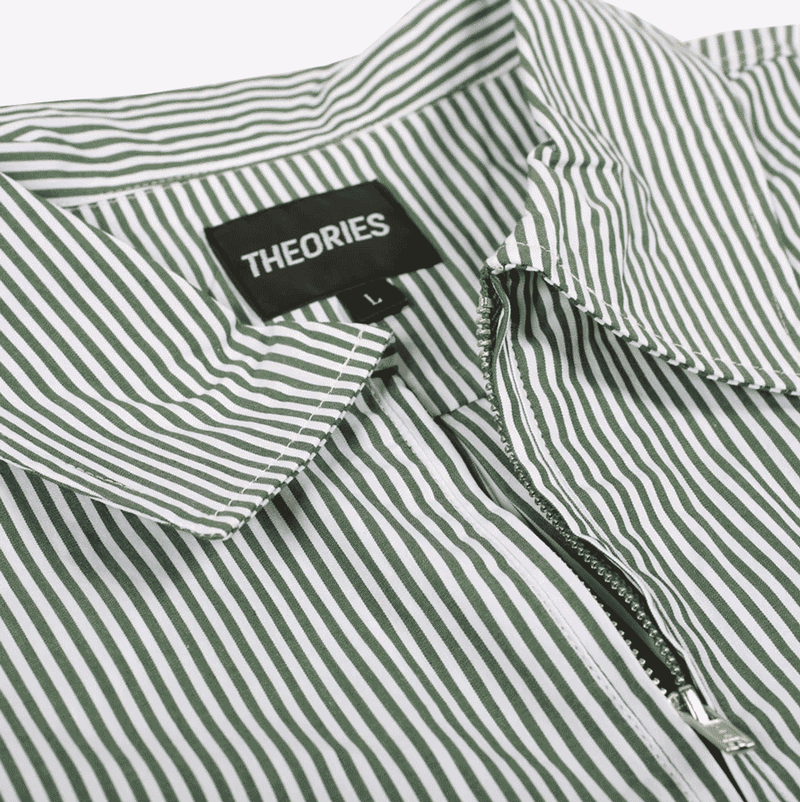 Theories x Ace Zip Work Shirt White/Green