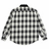 Theories CASCADIA CORD COLLAR FLANNEL Shirt BLACK/WHITE BACK