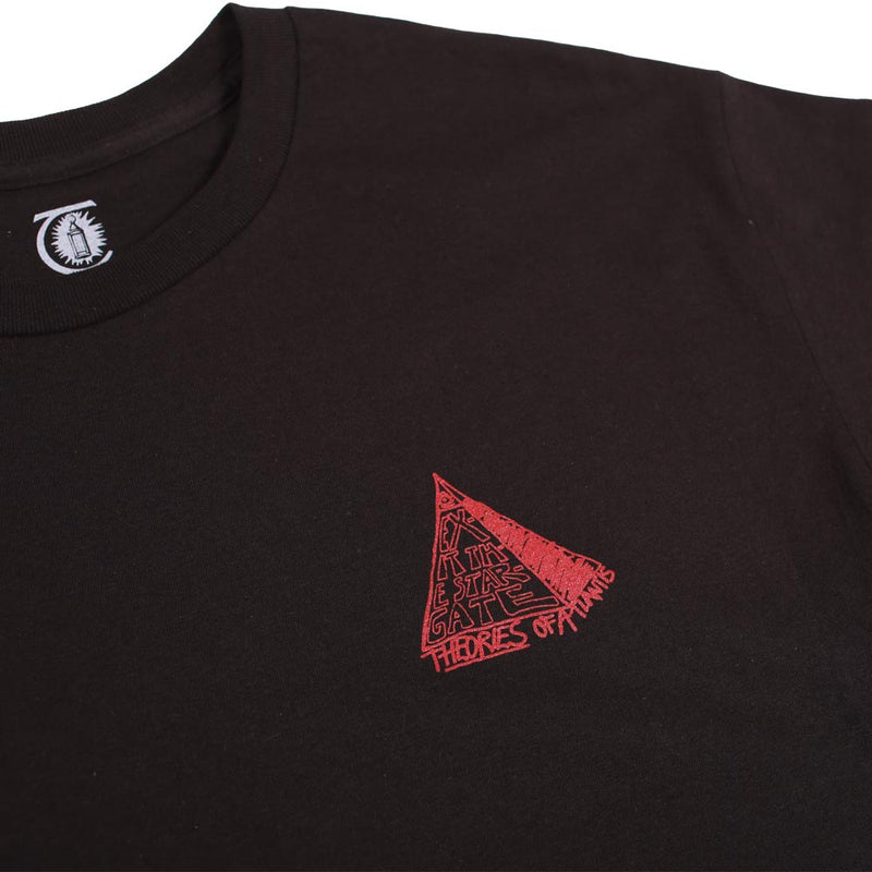 Theories FUTURE IS NOW TEE BLACK FRONT DETAIL