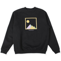 Theories Giza Applique Crewneck Black FRONT