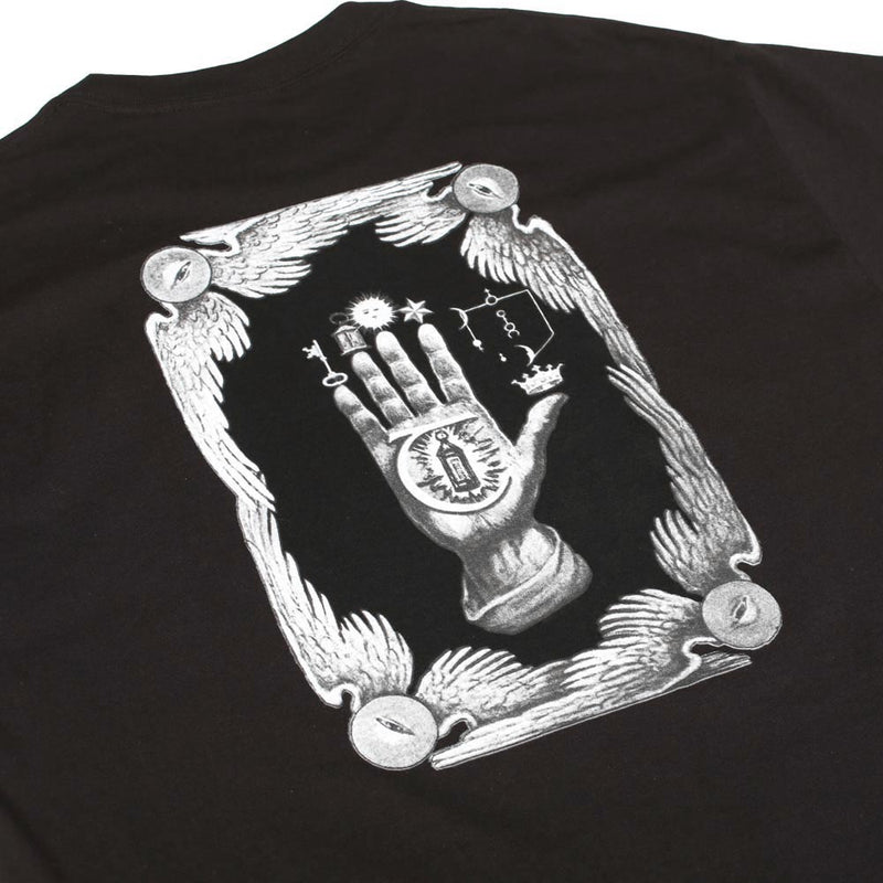 Theories HAND OF THEORIES TEE BLACK BACK DETAIL