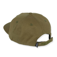 Theories LANTERN Velcro Strapback Hat Duck Canvas Olive back