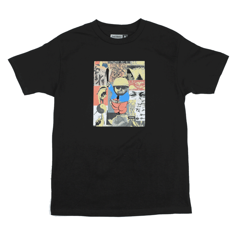 THEORIES LAW AND ORDER TEE BLACK FRONT