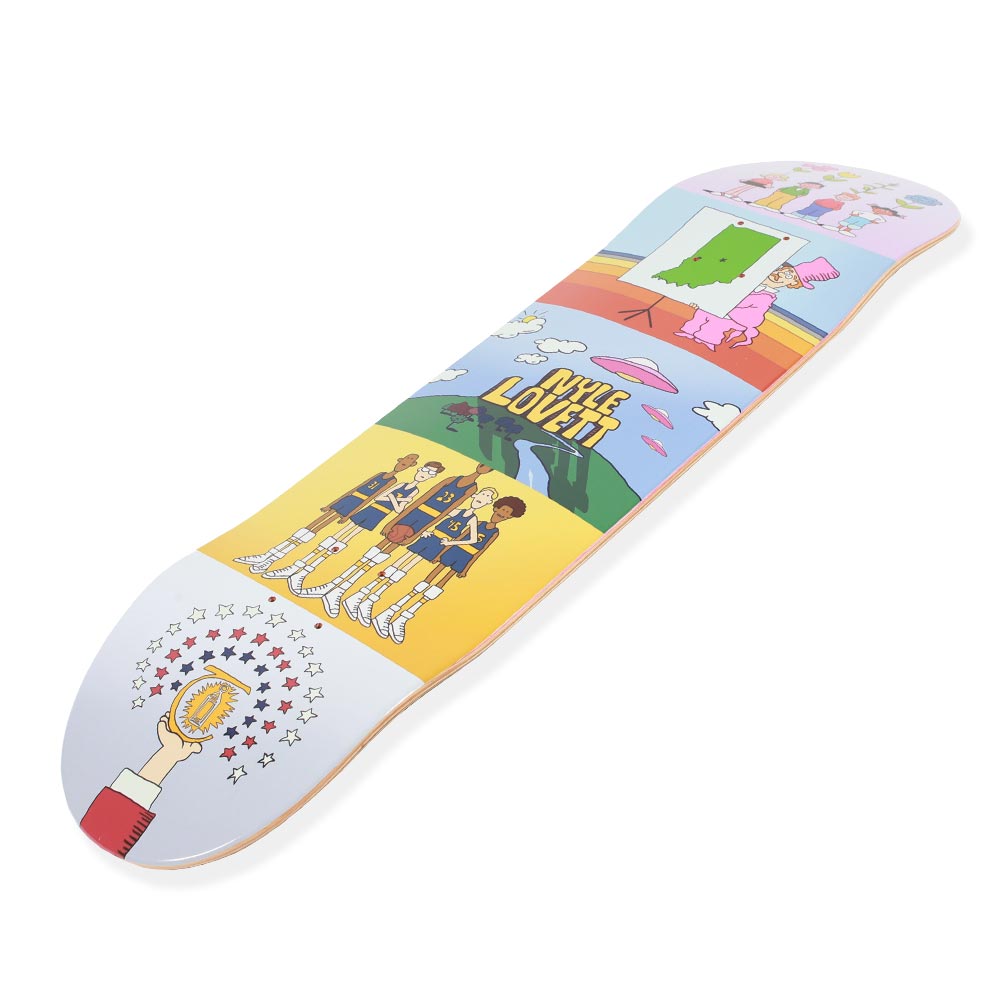 THEORIES NYLE LOVETT SCHOOL HOUSE ROCK SKATEBOARD DECK SIDE