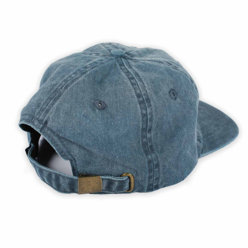 Theories OASIS Snapback Hat Washed INDIGO BACK DETAIL