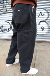 Theories PIANO TRAP Carpenter Pant Washed Back model side