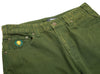 THEORIES PLAZA JEANS WASHED ARMY GREEN FRONT DETAIL