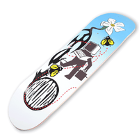 THEORIES POLLINATE SKATEBOARD DECK FRONT ANGLED