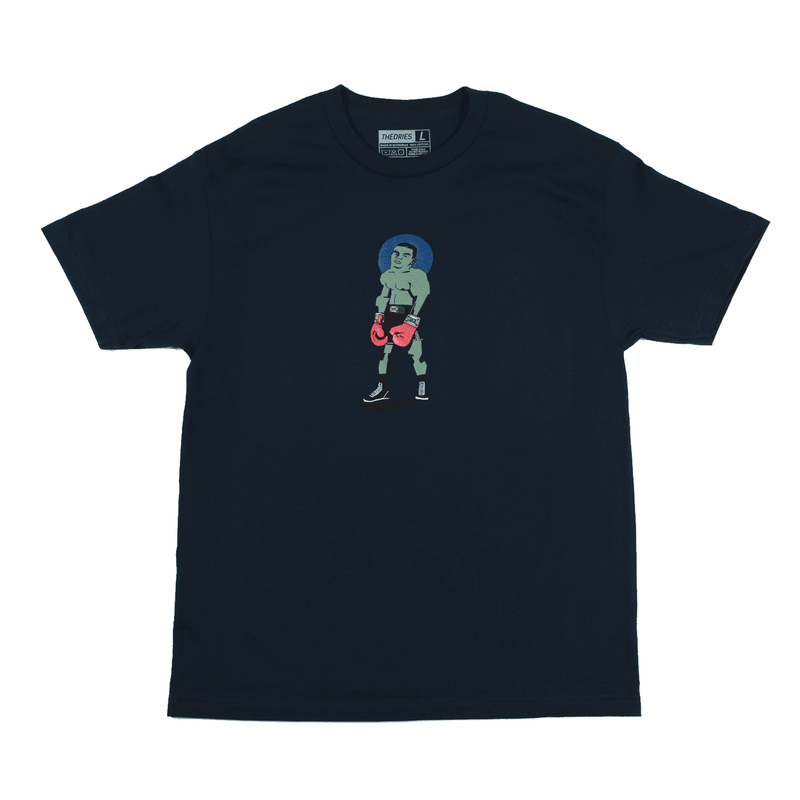 Theories Punchout Tee Navy front