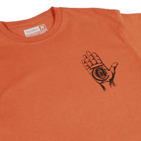 Theories RASPUTIN TEE TEXAS ORANGE FRONT DETAIL