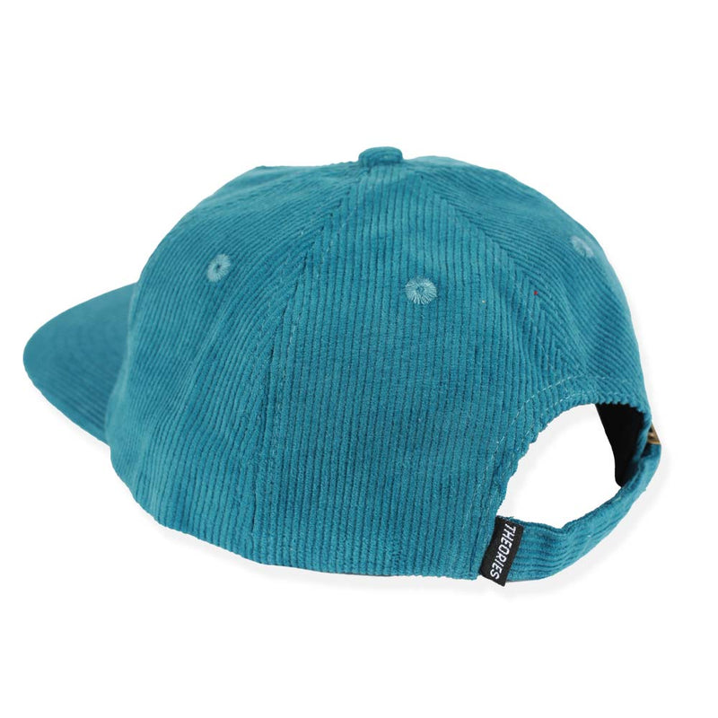 Theories SALISBURY PLAIN Corduroy Snapback Hat Jade BACK