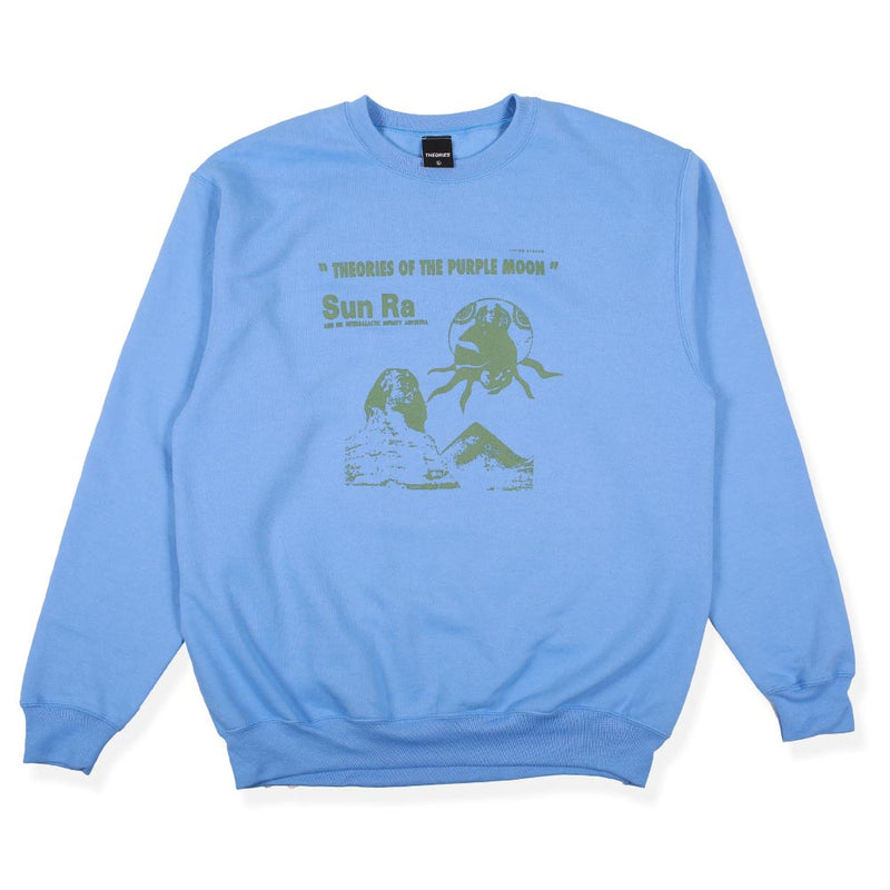 Theories Purple Moon Crewneck Blue