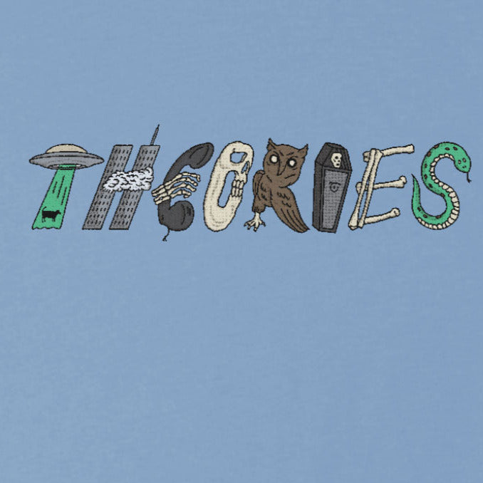 Theories SYMBOLS Tee LIGHT BLUE Detail