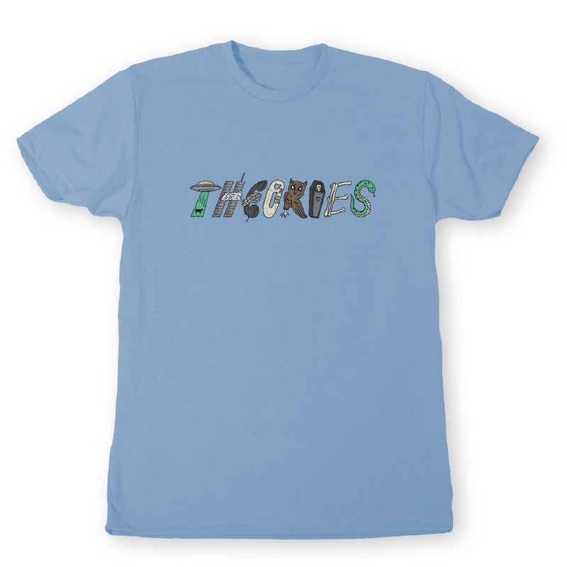 Theories SYMBOLS Tee LIGHT BLUE Front