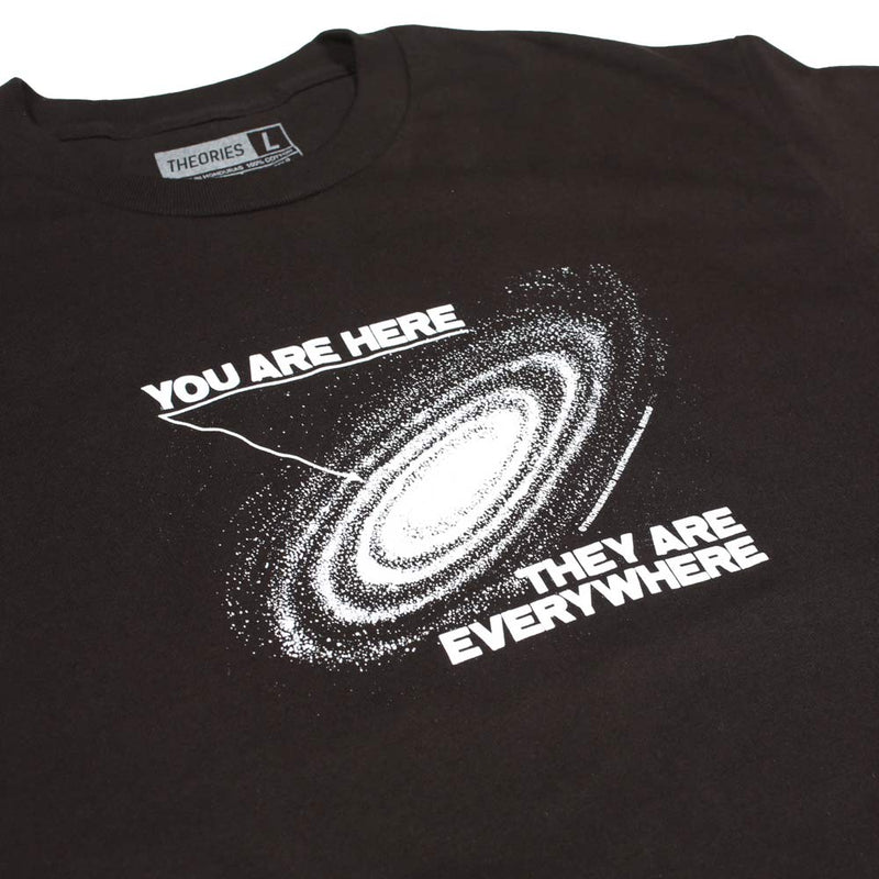 Theories YOU ARE HERE TEE BLACK DETAIL