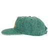 Traffic Skateboards BE HERE NOW Denim Snapback Hat GREEN SIDE