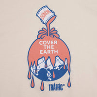 Traffic Skateboards COVER THE EARTH Tee Cream DETAIL