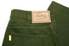 THEORIES PLAZA JEANS WASHED ARMY GREEN BACK DETAIL