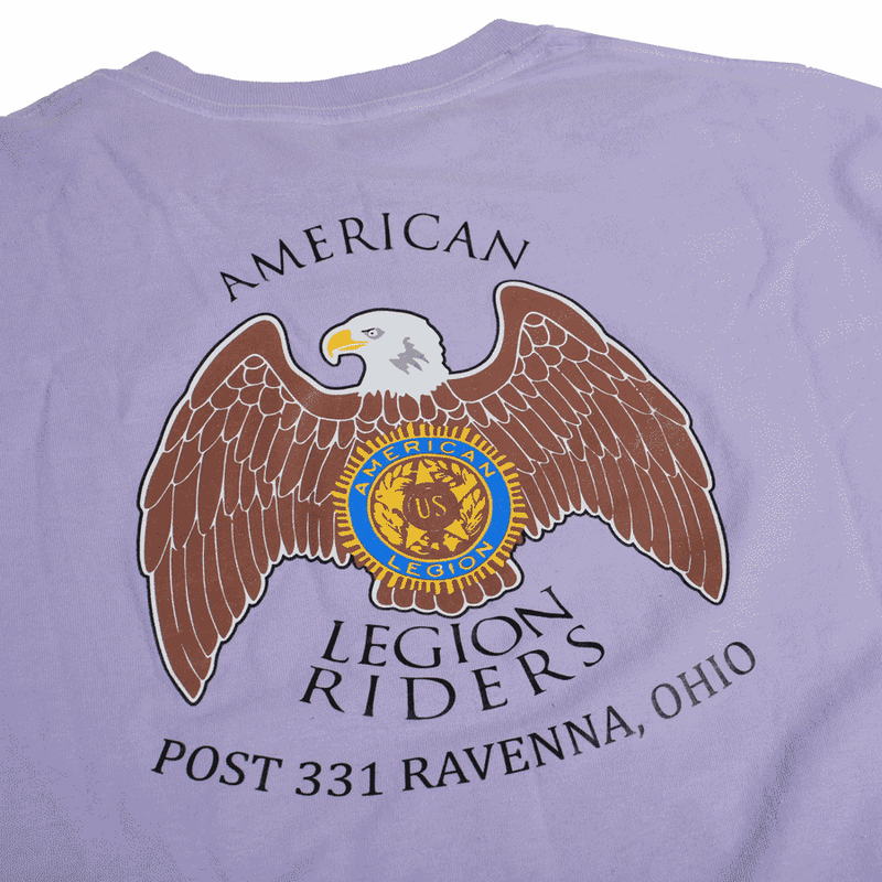 Vintage American Legion Ohio Tee Lavender XXL