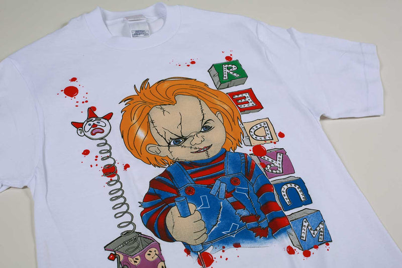 Vintage Chucky "Redrum" Tee White M