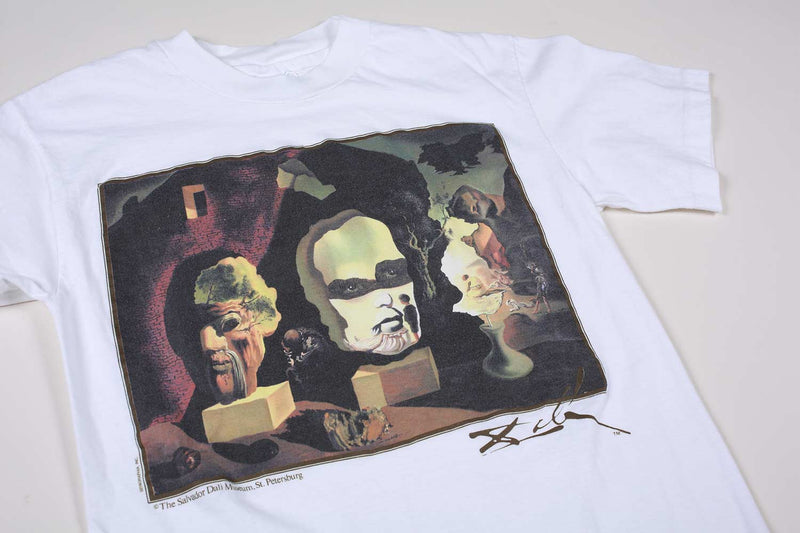 Vintage Salvador Dali Museum St Petersburg Tee White S