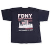 VINTAGE FDNY TEE NAVY BACK