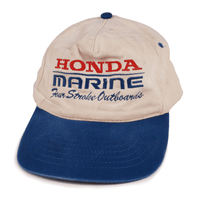 Vintage Honda Marine Hat Bone White and Navy