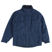 LL Bean Men's High-Neck Winter Jacket Navy L