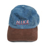 Vintage Nike Athletics Fitted 6 Panel Hat Washed Blue Denim (Size 7 & 1/4)