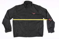 Vintage Polo Windbreaker Jacket Black With Removable Sleeves M