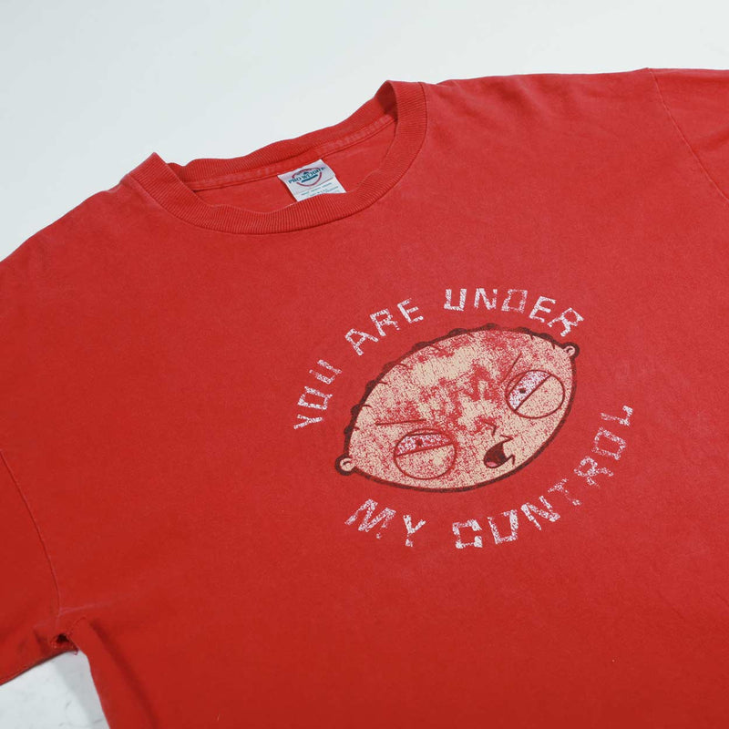 Vintage Stewie You Are Under My Control Tee Red Front Detail