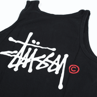 Vintage Stussy Tank Top Tee Black M