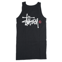 Vintage Stussy Tank Top Tee Black M