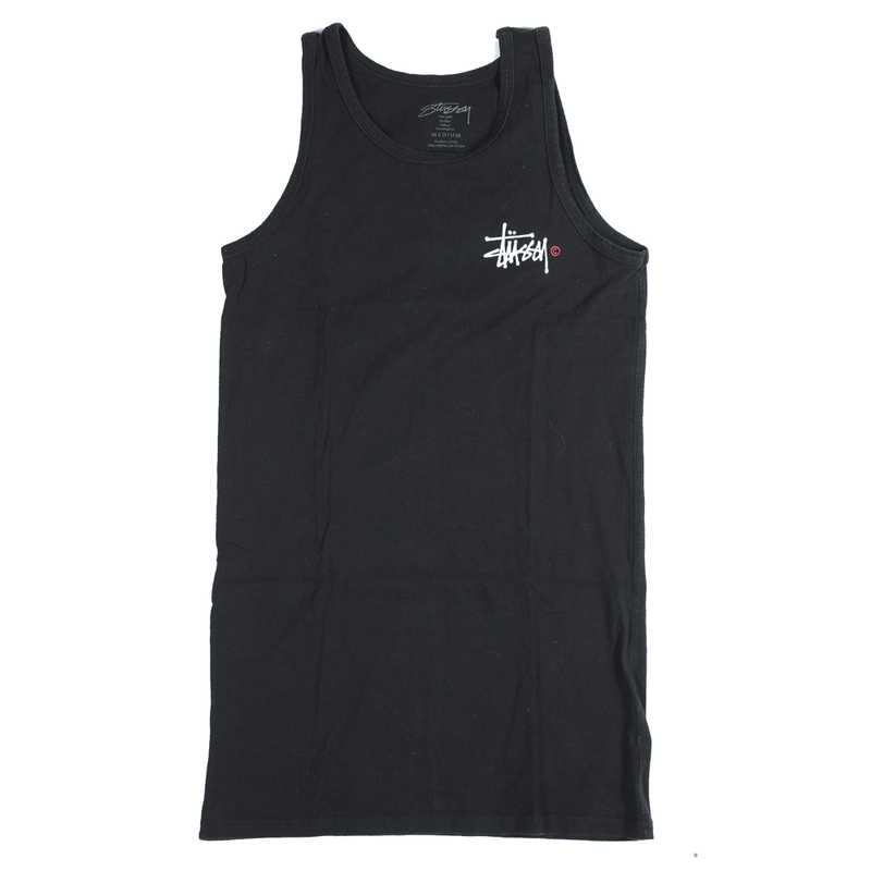 Vintage Stussy Tank Top Tee Black M