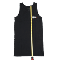 Vintage Stussy Tank Top Tee Black M