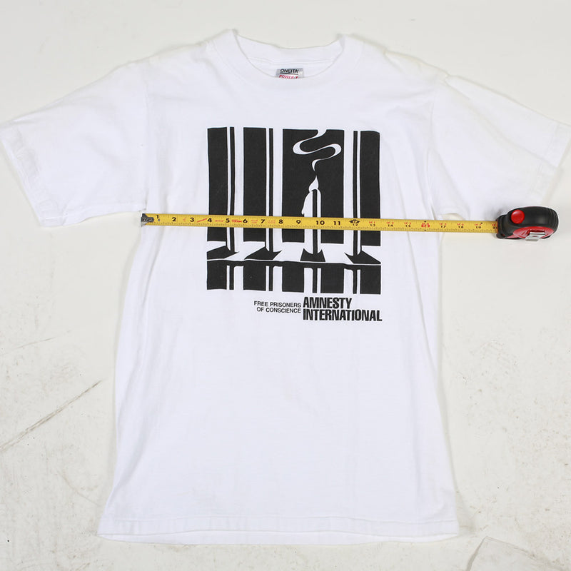 Vintage Amnesty International Tee Ash White L